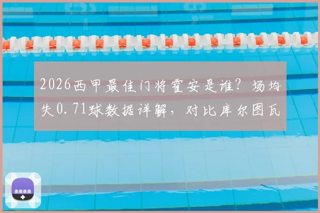 2026西甲最佳门将霍安是谁？场均失0.71球数据详解，对比库尔图瓦谁更强